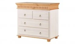 Kommode Bornholm | Kiefer Weiß / Kiefer Antik-Look