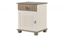 Nachtkommode Bornholm | Kiefer Weiß / Kiefer lavafarben