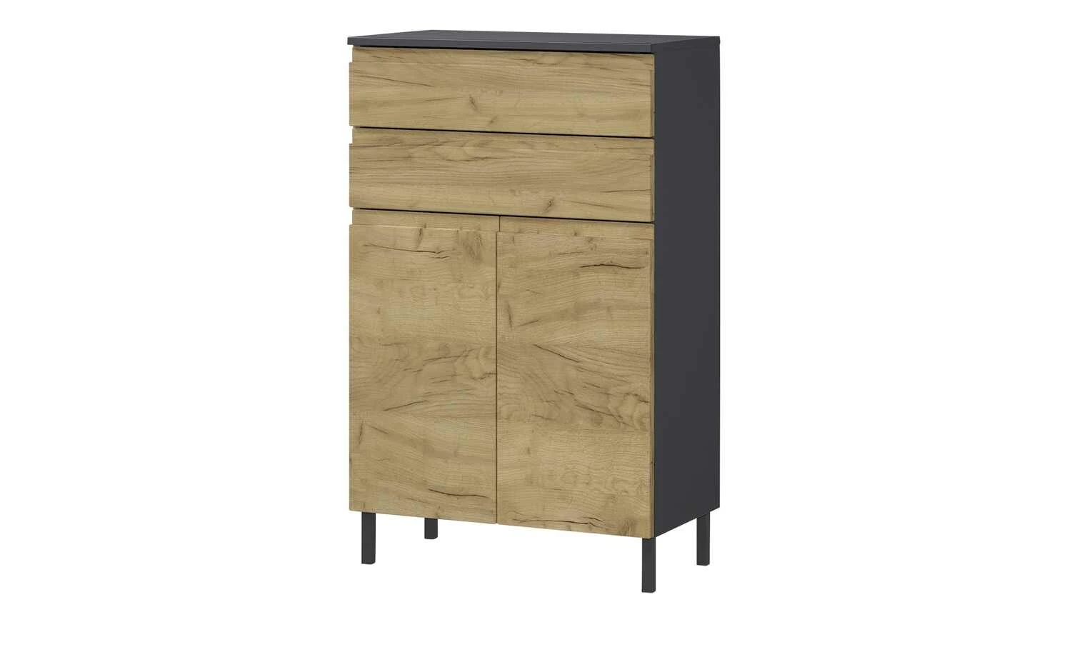 Kommode Seddiner See | Graphitgrau / Grandson Eiche (Nachbildung) 3 Kommode Seddiner See | Graphitgrau / Grandson Eiche (Nachbildung) – Bild 3