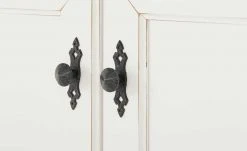 maison bleue Highboard Petit Chalet | Vintage Weiß mit Glastüren -Kommode & Sideboards Verkäufe 11203699 13 202206231234