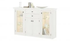 maison bleue Highboard Petit Chalet | Vintage Weiß mit Glastüren -Kommode & Sideboards Verkäufe 11203699 5 202206231234