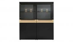 now! by hülsta Highboard now! touch | Schwarz / Samteiche Natur (Nachbildung) -Kommode & Sideboards Verkäufe 11229538 4 202203222233