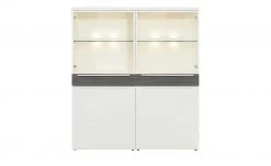 now! by hülsta Highboard now! touch | Reinweiß / Samteiche Grau (Nachbildung) -Kommode & Sideboards Verkäufe 11229776 6 202203222233