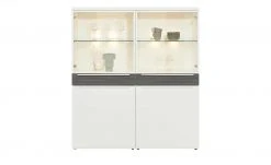 now! by hülsta Highboard now! touch | Reinweiß / Samteiche Grau (Nachbildung) -Kommode & Sideboards Verkäufe 11229776 7 202203222233