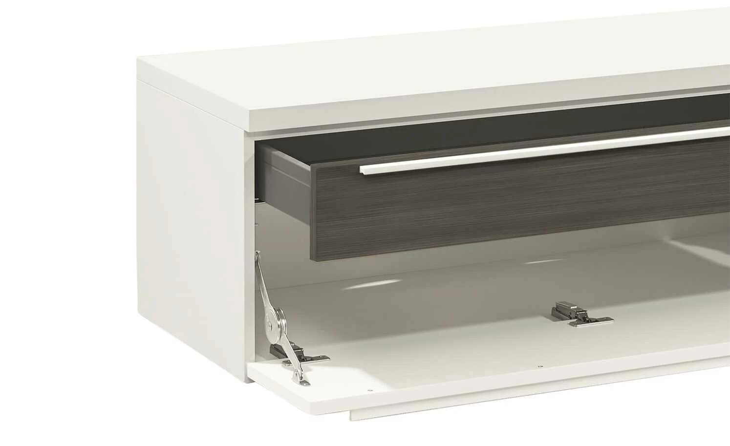 now! by hülsta Lowboard now! touch | Reinweiß / Samteiche Grau (Nachbildung) 2 now! by hülsta Lowboard now! touch | Reinweiß / Samteiche Grau (Nachbildung) – Bild 2