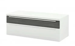 now! by hülsta Lowboard now! touch | Reinweiß / Samteiche Grau (Nachbildung)