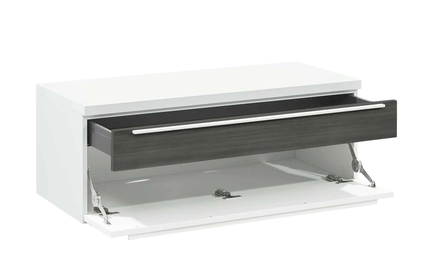 now! by hülsta Lowboard now! touch | Reinweiß / Samteiche Grau (Nachbildung) 5 now! by hülsta Lowboard now! touch | Reinweiß / Samteiche Grau (Nachbildung) – Bild 5