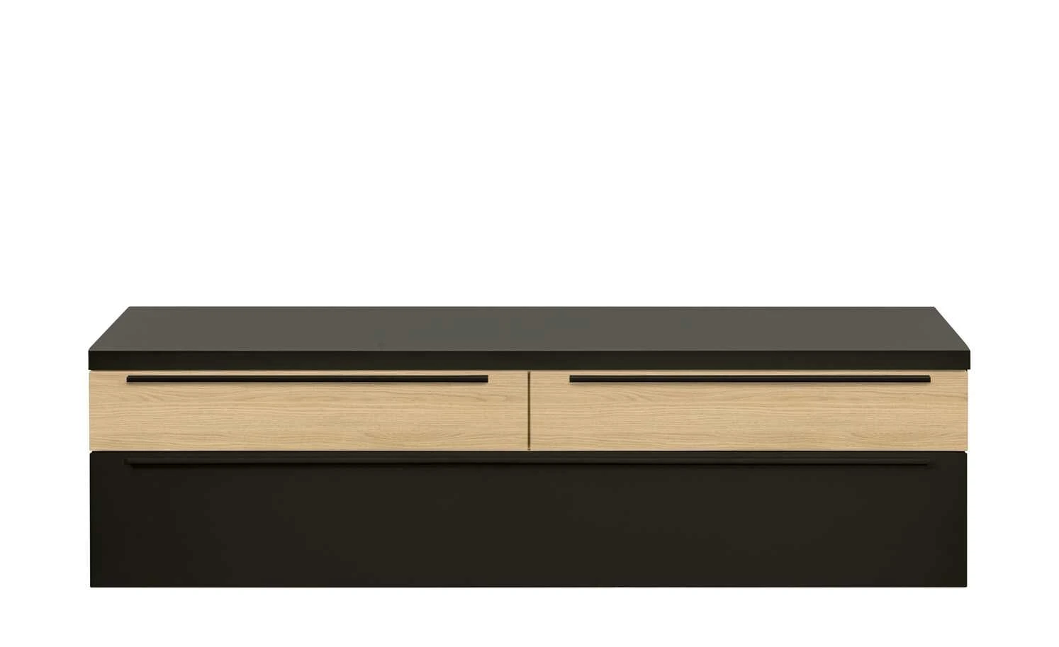 now! by hülsta Lowboard now! touch | Schwarz / Samteiche Natur (Nachbildung) 2 now! by hülsta Lowboard now! touch | Schwarz / Samteiche Natur (Nachbildung) – Bild 2