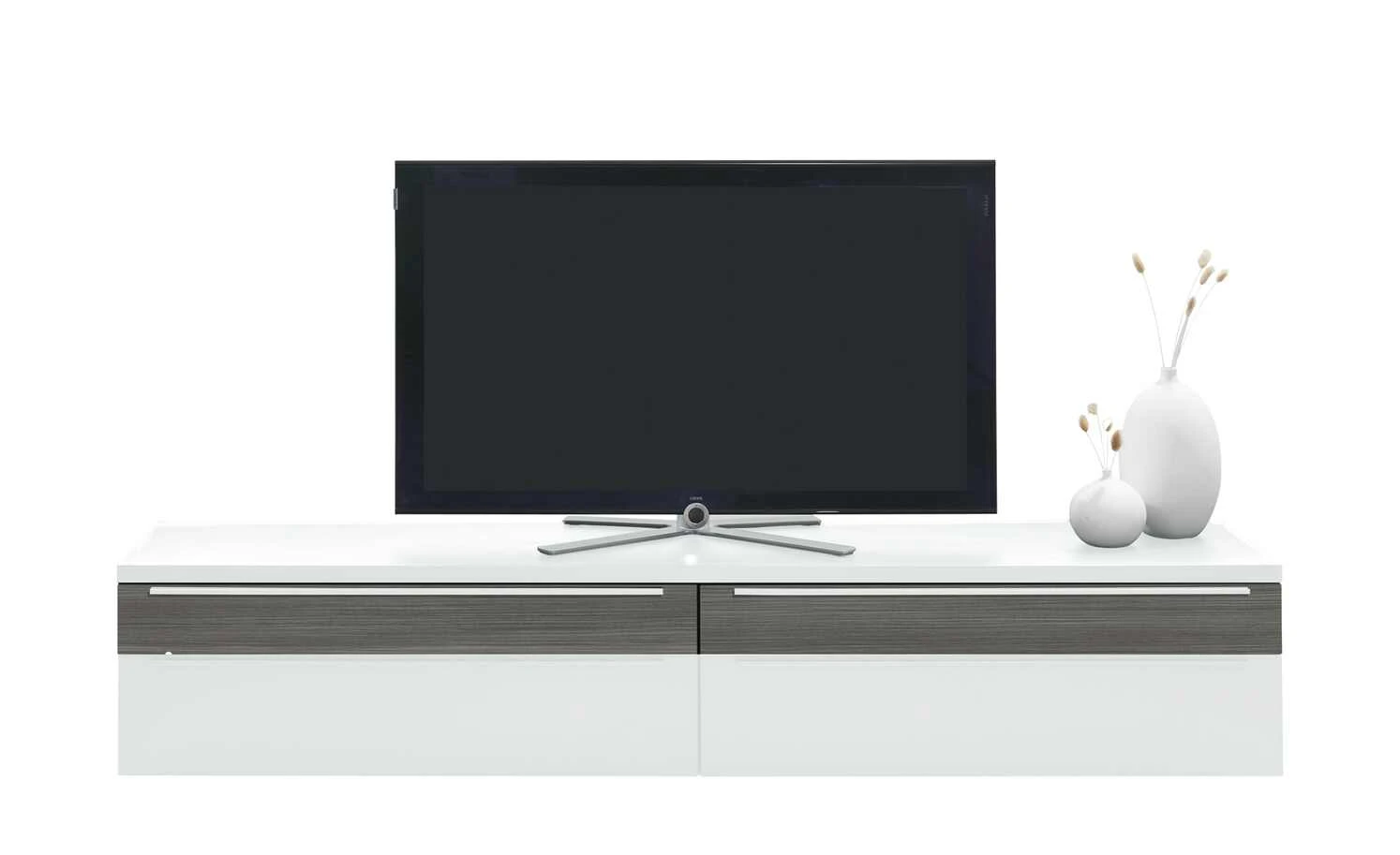 now! by hülsta Lowboard now! touch | Reinweiß / Samteiche Grau (Nachbildung) 2 now! by hülsta Lowboard now! touch | Reinweiß / Samteiche Grau (Nachbildung) – Bild 2