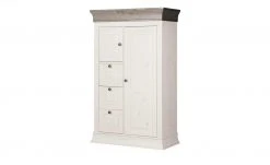 Highboard Bornholm | Kiefer Weiß / Kiefer lavafarben