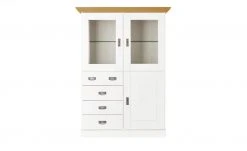 maison bleue Highboard Florian | Weiß / laugenfarben Türen mit Glaseinsatz -Kommode & Sideboards Verkäufe 11239820 10 202108130002