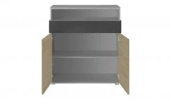 Highboard 2-türig Holly | Mittelgrau / Hickory (Nachbildung) / Anthrazit -Kommode & Sideboards Verkäufe 12113445 2 202003062237