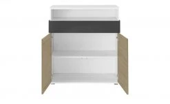 Highboard 2-türig Holly | Weiß / Hickory (Nachbildung) / Anthrazit 8 Highboard 2-türig Holly | Weiß / Hickory (Nachbildung) / Anthrazit -Kommode & Sideboards Verkäufe 12114062 3 202003062237