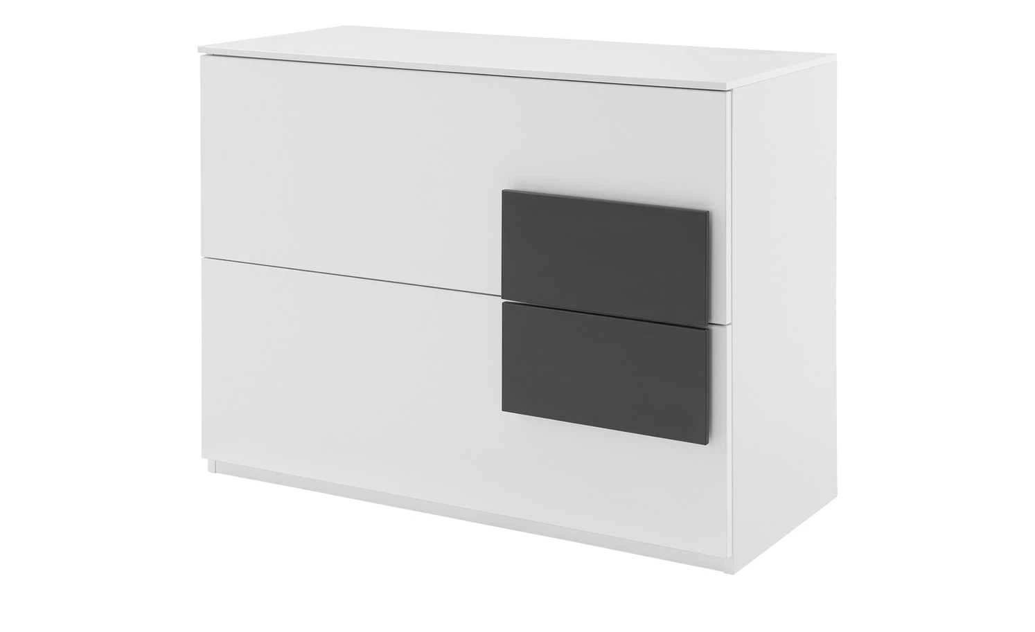 Kommode Holly | Weiß / Anthrazit 1 Kommode Holly | Weiß / Anthrazit