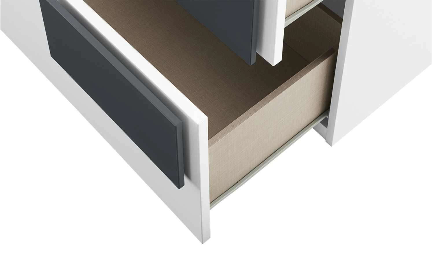 Kommode Holly | Weiß / Anthrazit 3 Kommode Holly | Weiß / Anthrazit – Bild 3