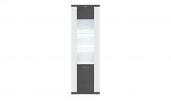 uno Vitrine Titan | Weiß / Graphit (Nachbildung) links Spot- und Glaskantenbeleuchtung -Kommode & Sideboards Verkäufe 12200179 3 202106092233