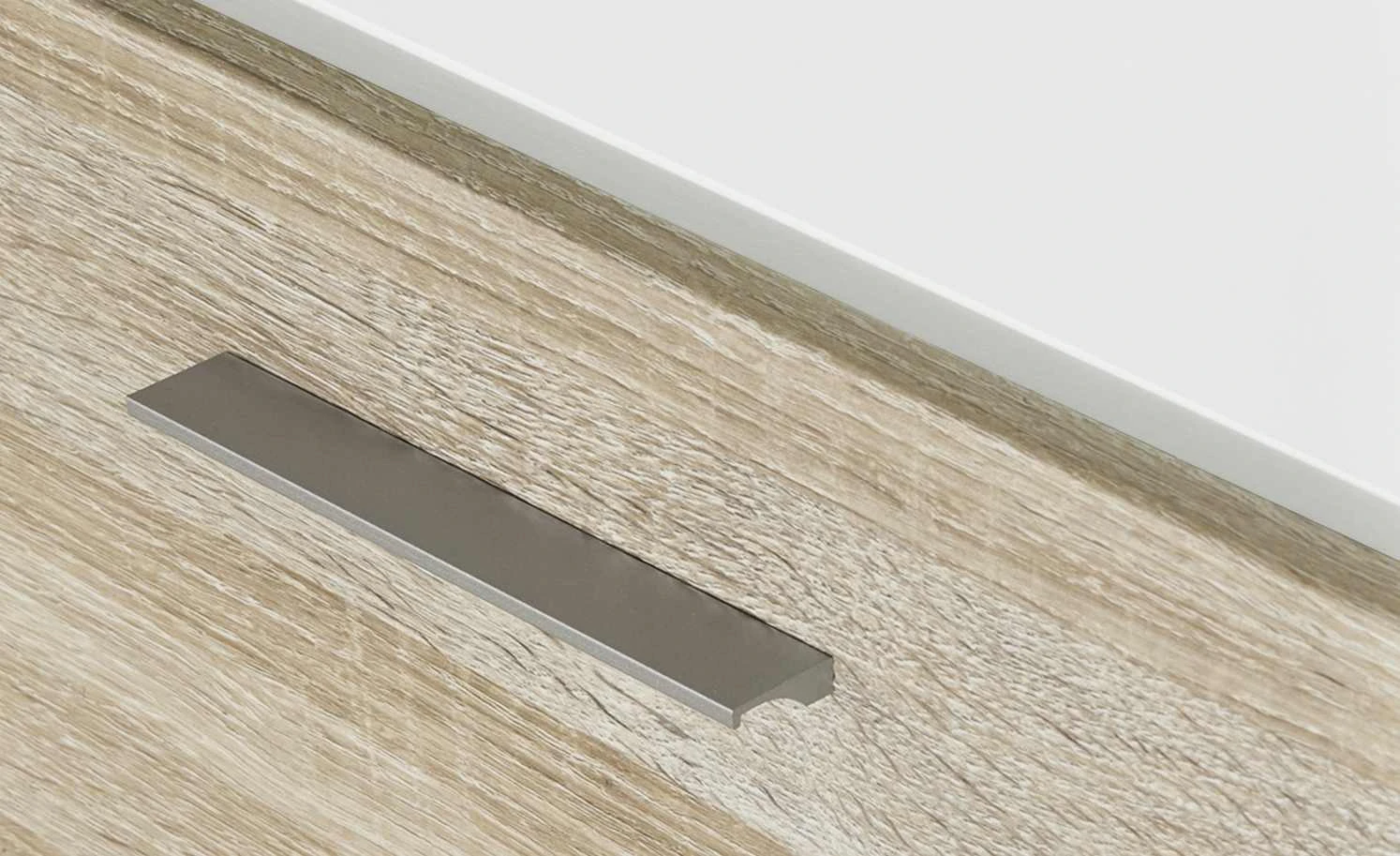 uno Hängevitrine Titan | Weiß / Eiche sägerau (Nachbildung) links Spotbeleuchtung 7 uno Hängevitrine Titan | Weiß / Eiche sägerau (Nachbildung) links Spotbeleuchtung – Bild 7