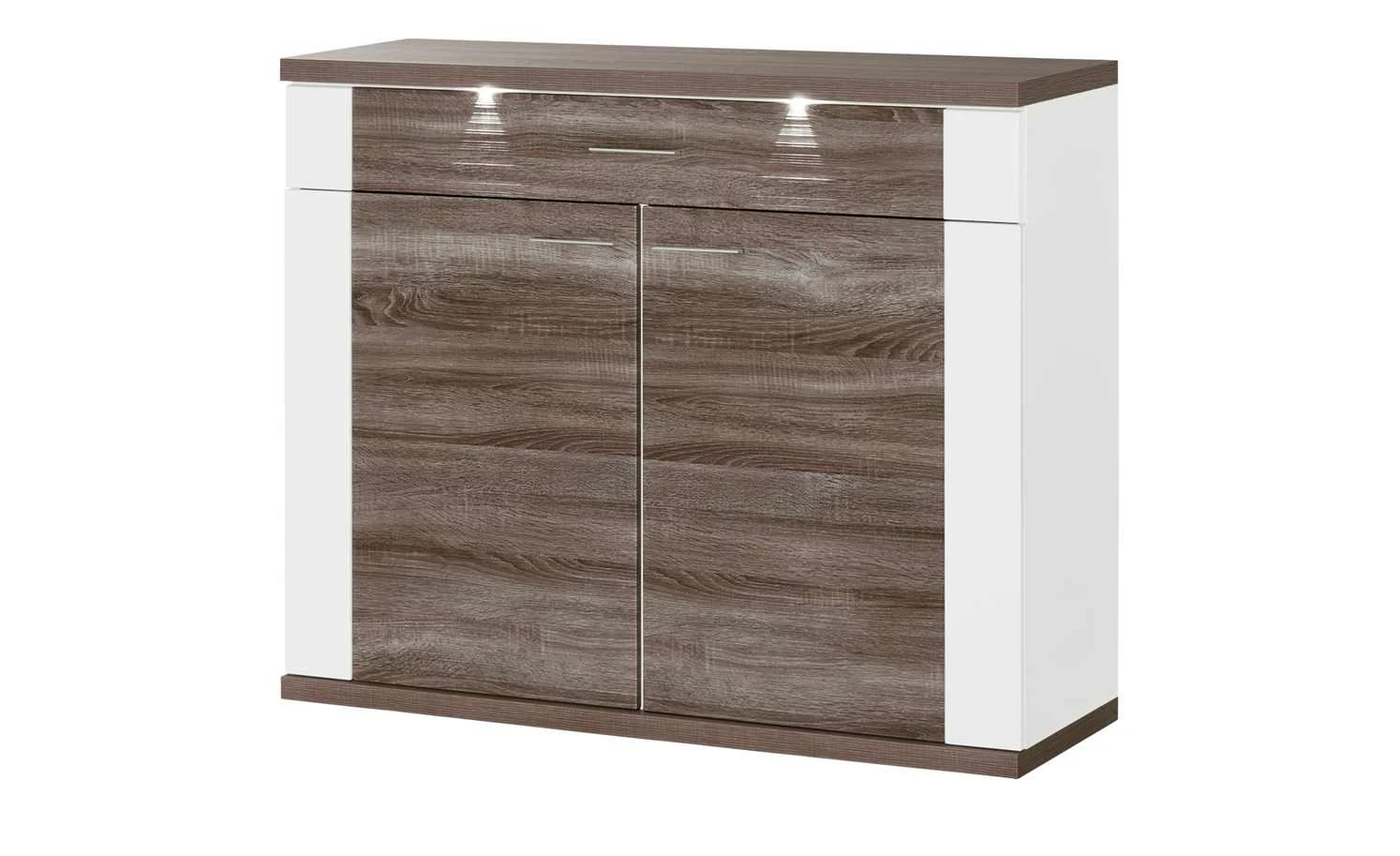 uno Kommode Titan | Weiß / Eiche Trüffel (Nachbildung) 2 uno Kommode Titan | Weiß / Eiche Trüffel (Nachbildung) – Bild 2