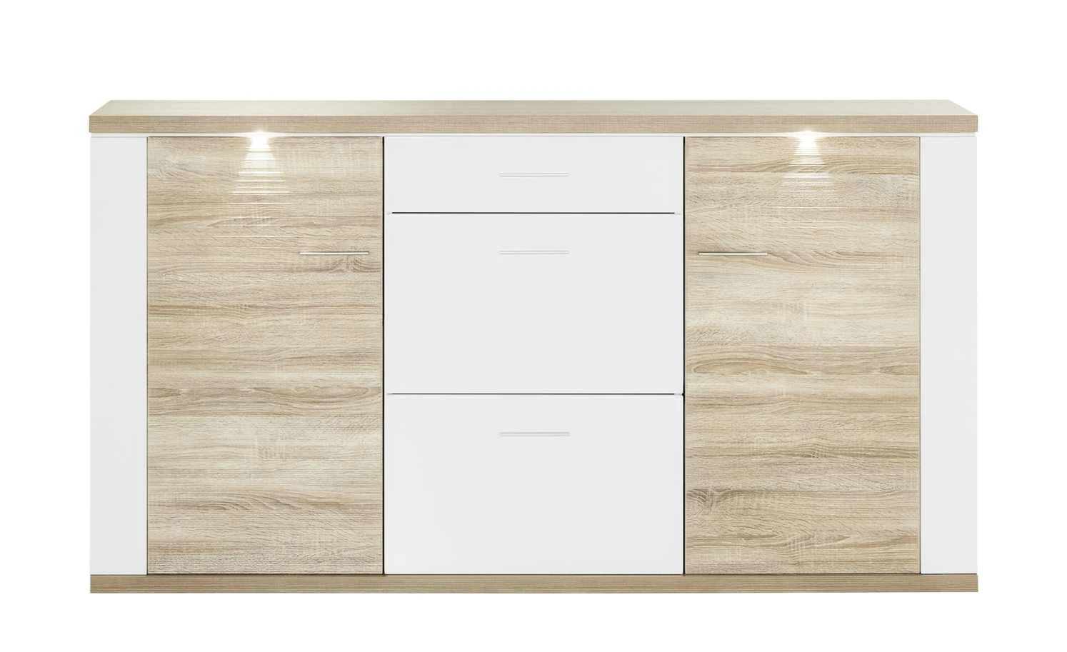 uno Sideboard Titan | Weiß / Eiche sägerau (Nachbildung) 3 uno Sideboard Titan | Weiß / Eiche sägerau (Nachbildung) – Bild 3