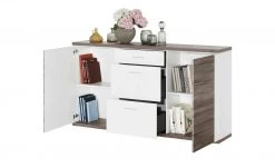 uno Sideboard Titan | Weiß / Eiche Trüffel (Nachbildung) -Kommode & Sideboards Verkäufe 12200326 5 201811271502