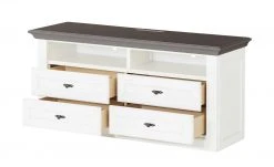 maison bleue TV-Element Petit Chalet | 119|cm Weiß / Graphit -Kommode & Sideboards Verkäufe 12200722 4 202206231234