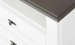 maison bleue TV-Element Petit Chalet | 119|cm Weiß / Graphit -Kommode & Sideboards Verkäufe 12200722 5 202206231234