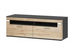 uno Lowboard Katt | Eiche San Remo (Nachbildung) / Graphitgrau