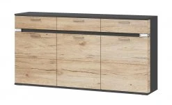 uno Sideboard Katt | Eiche San Remo (Nachbildung) / Graphitgrau