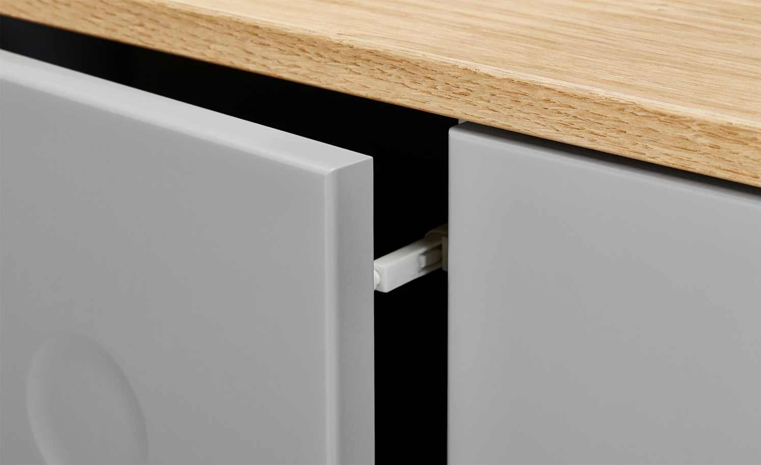 Roomers Highboard mit 3 Türen und 3 Schüben Scan | grau 11 Roomers Highboard mit 3 Türen und 3 Schüben Scan | grau – Bild 11