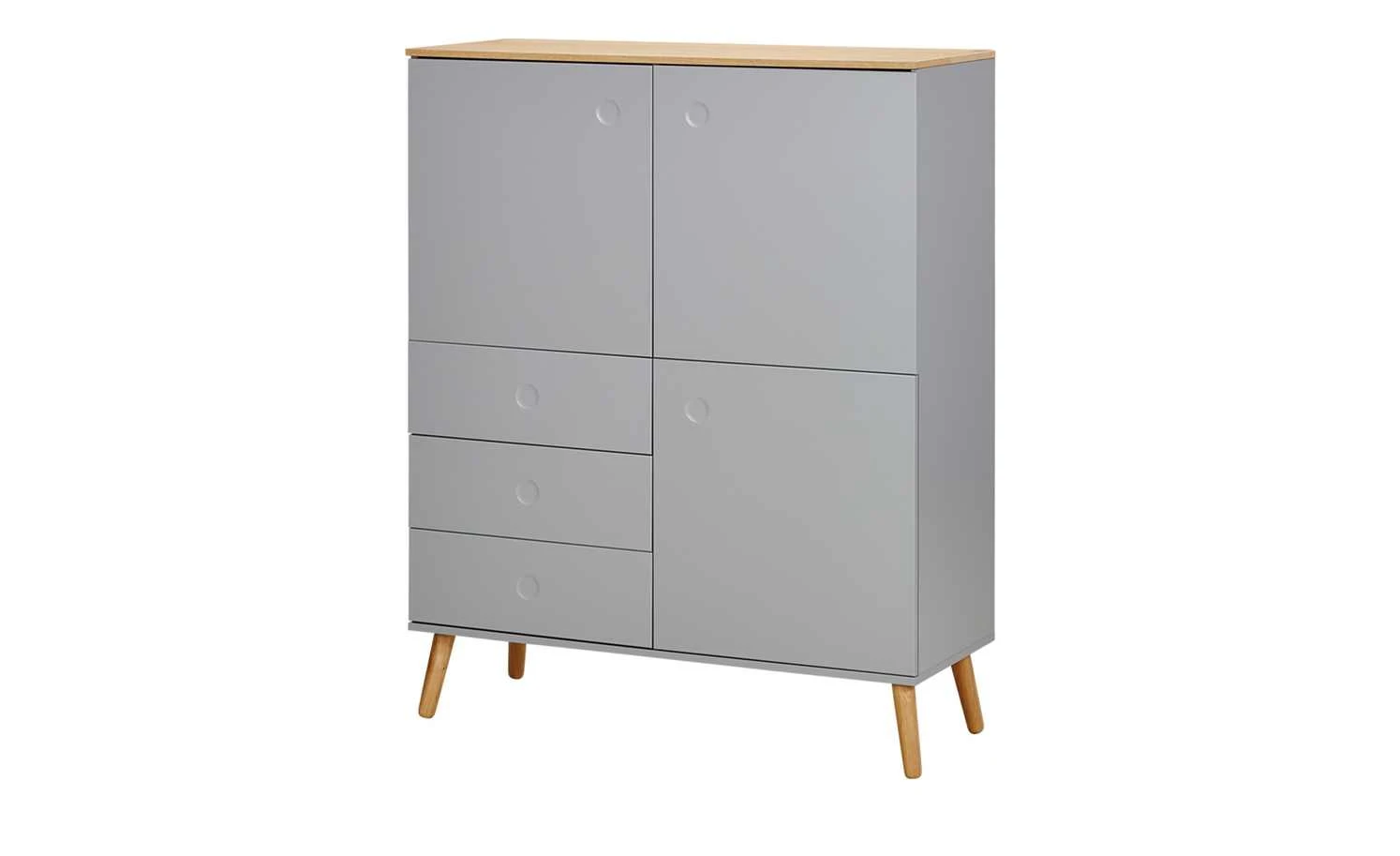Roomers Highboard mit 3 Türen und 3 Schüben Scan | grau 6 Roomers Highboard mit 3 Türen und 3 Schüben Scan | grau – Bild 6