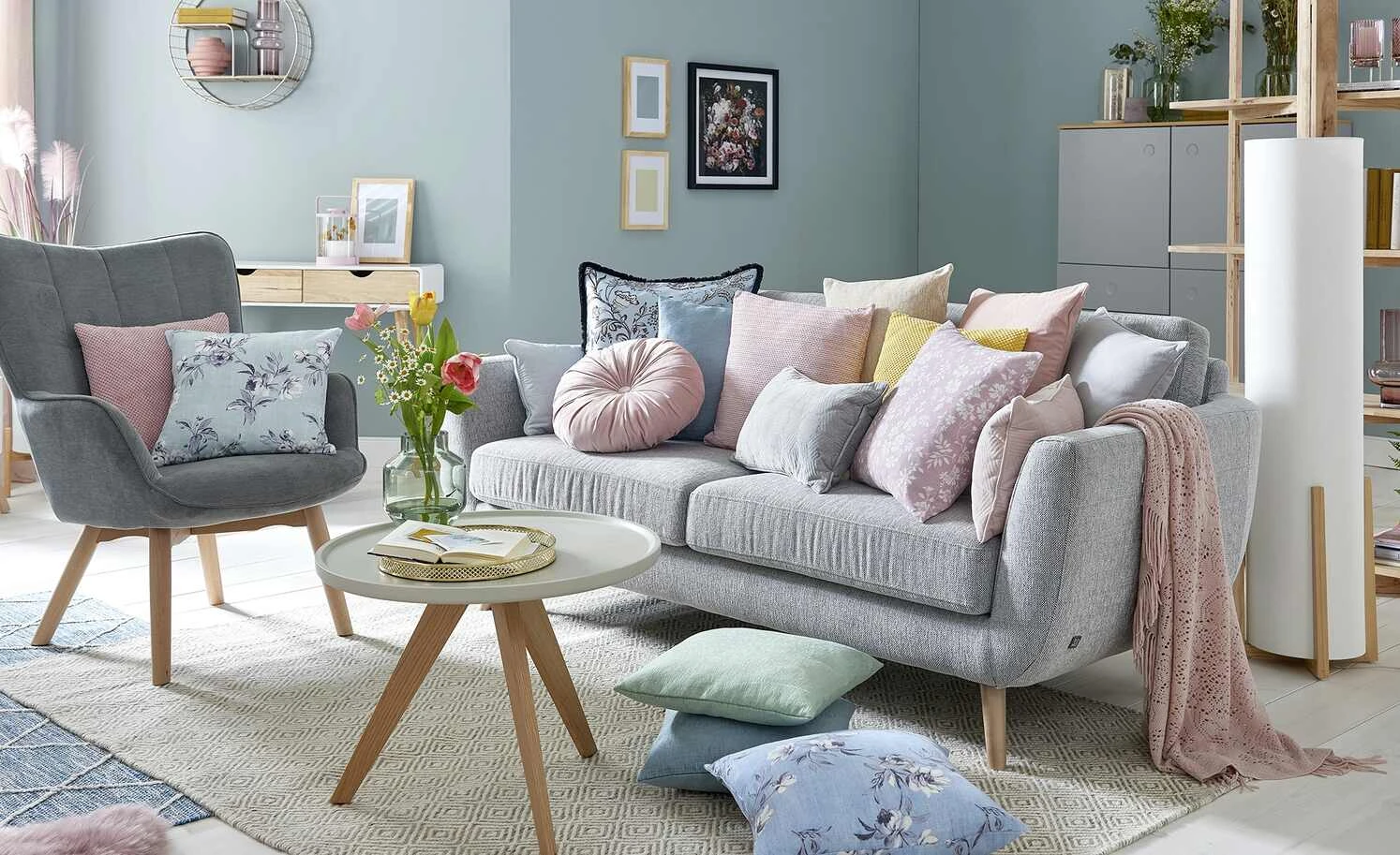 Roomers Highboard mit 3 Türen und 3 Schüben Scan | grau 2 Roomers Highboard mit 3 Türen und 3 Schüben Scan | grau – Bild 2