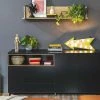 Roomers Sideboard Case | Schwarzbraun / Walnuss (Nachbildung)