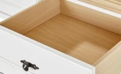 maison bleue Anrichte Petit Chalet | Weiß / Asteiche mit Flechtkörben -Kommode & Sideboards Verkäufe 12202628 7 202204041235