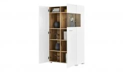 Vitrine Cortina | Weiß / Eiche Altholz (Nachbildung) -Kommode & Sideboards Verkäufe 12204469 6 202106281241