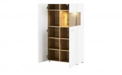 Vitrine Cortina | Weiß / Eiche Altholz (Nachbildung) -Kommode & Sideboards Verkäufe 12204469 7 202106281241