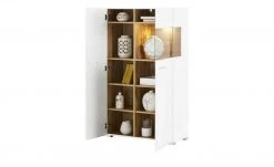 Vitrine Cortina | Weiß / Eiche Altholz (Nachbildung) -Kommode & Sideboards Verkäufe 12204469 8 202106281241