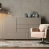 Gallery M Highboard Merano | 38|cm Ausrichtung rechts Titangrau