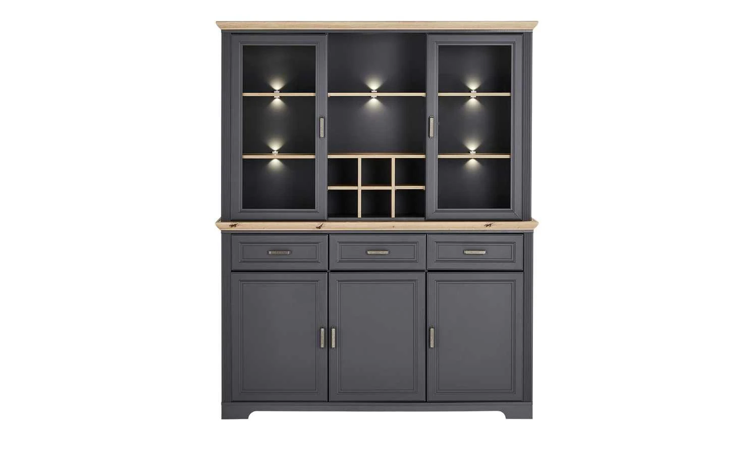 Sideboard Varese | Graphitgrau / Asteiche (Nachbildung) 20 Sideboard Varese | Graphitgrau / Asteiche (Nachbildung) – Bild 20