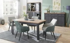 Sideboard Varese | Graphitgrau / Asteiche (Nachbildung)