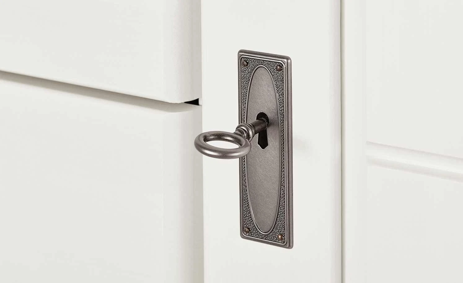 maison bleue Highboard Florian | Weiß / Grau Türen mit Glaseinsatz 6 maison bleue Highboard Florian | Weiß / Grau Türen mit Glaseinsatz – Bild 6