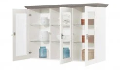 maison bleue Vitrinenaufsatz für Sideboard Florian | Weiß / Grau -Kommode & Sideboards Verkäufe 12230758 1 202108161243