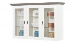 maison bleue Vitrinenaufsatz für Sideboard Florian | Weiß / Grau -Kommode & Sideboards Verkäufe 12230758 2 202108161243