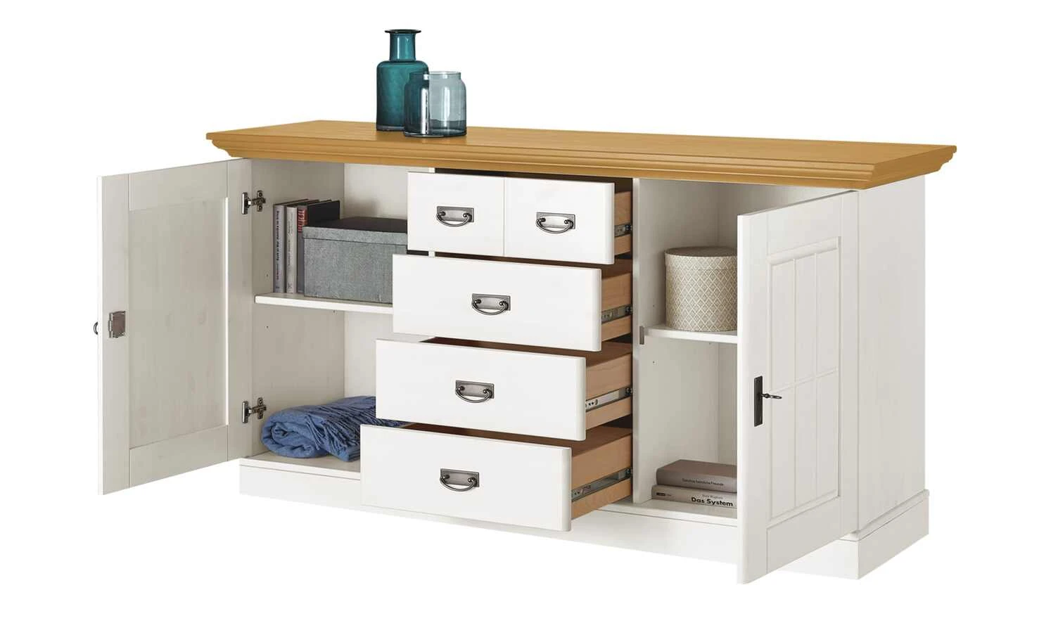 maison bleue Sideboard Florian | Weiß / laugenfarben 9 maison bleue Sideboard Florian | Weiß / laugenfarben – Bild 9