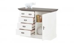 maison bleue Brotschrank Florian | Weiß / Grau -Kommode & Sideboards Verkäufe 12231241 6 202108130002