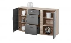 uno Sideboard Onyx | Graphit / Eiche sägerau (Nachbildung) -Kommode & Sideboards Verkäufe 12231578 6 201811271505