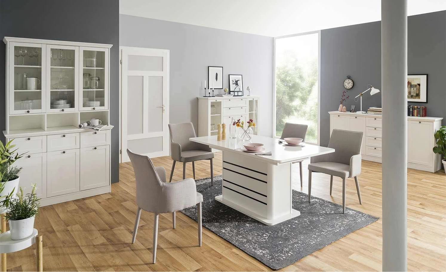 Highboard Laurito | Weiß 3 Highboard Laurito | Weiß – Bild 3