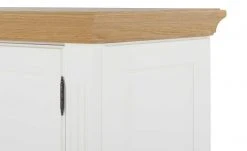 maison bleue Highboard Petit Chalet | Weiß / Asteiche mit Glasboden -Kommode & Sideboards Verkäufe 12232257 13 202207082231