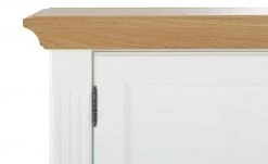 maison bleue Highboard Petit Chalet | Weiß / Asteiche mit Glasboden -Kommode & Sideboards Verkäufe 12232257 14 202207082231
