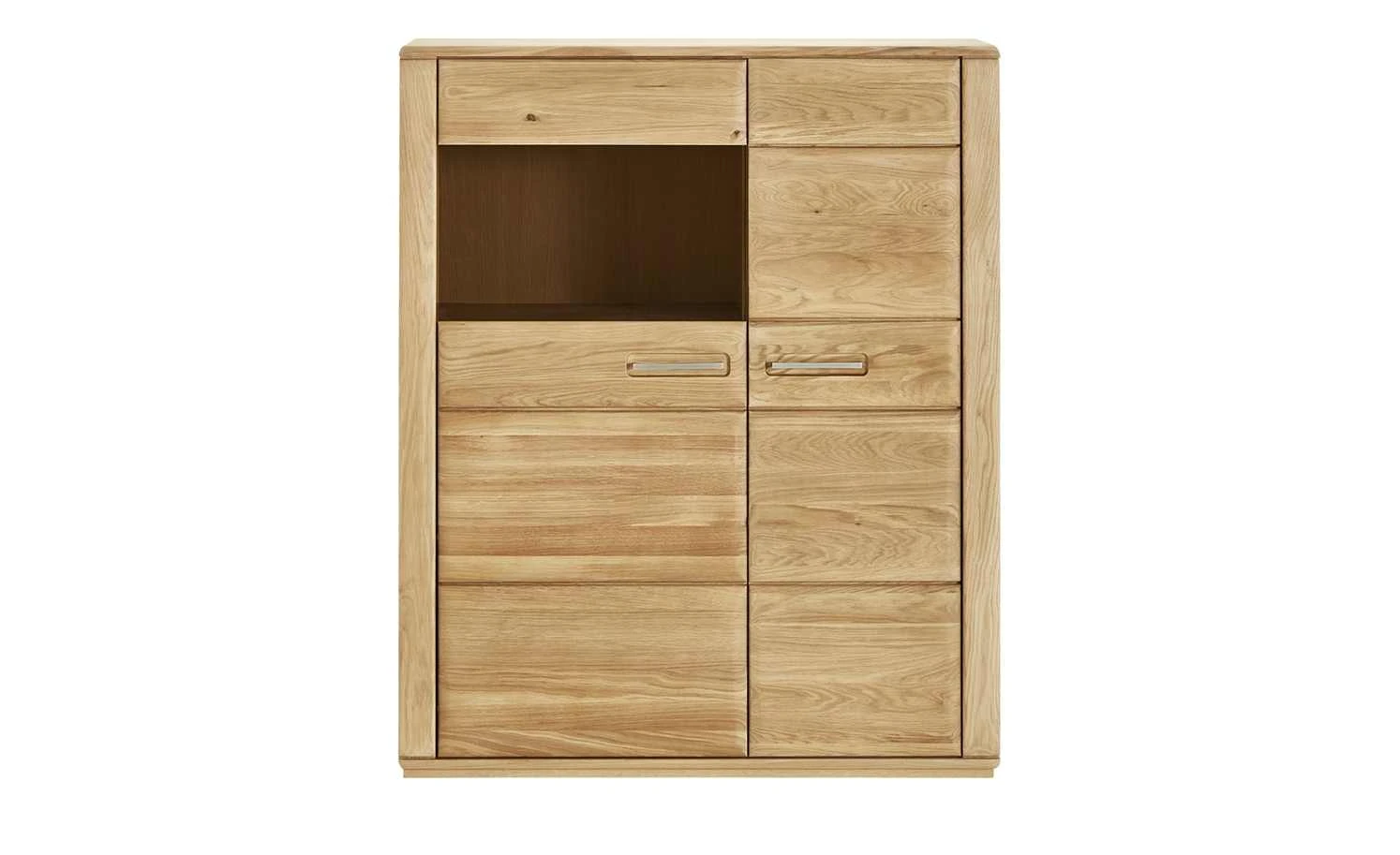 Woodford Kombi-Highboard Dio | Eiche Bianco Holztür Rechts 2 Woodford Kombi-Highboard Dio | Eiche Bianco Holztür Rechts – Bild 2