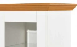 maison bleue Vitrinenaufsatz für Sideboard Florian | Weiß / bernsteinfarben -Kommode & Sideboards Verkäufe 12234045 1 202108161244